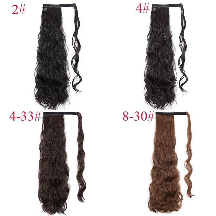 Synthetic Wrap Round Ponytail Hairpiece Long Natural Wave Extension